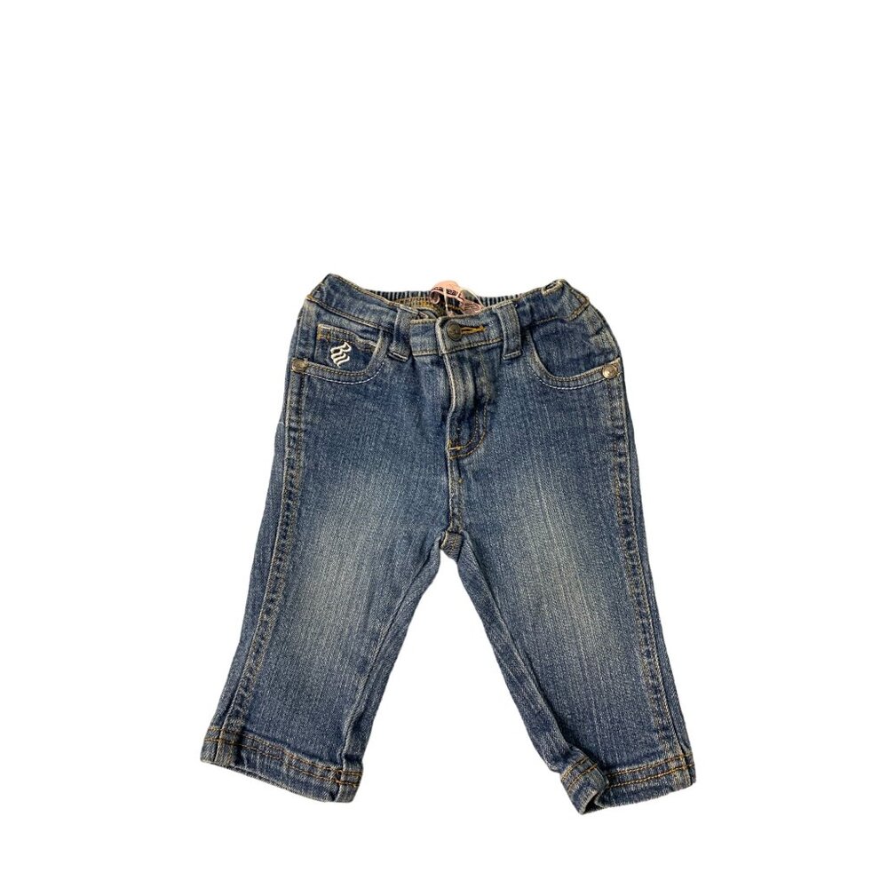 Rocawear Roca Wear Jeans Baby Infant Size 3 6 months Jeans Spellout Logo Pocket